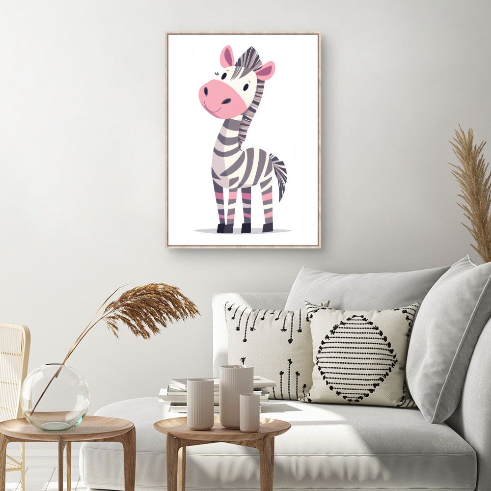 Tableau 'Zèbre joyeux'