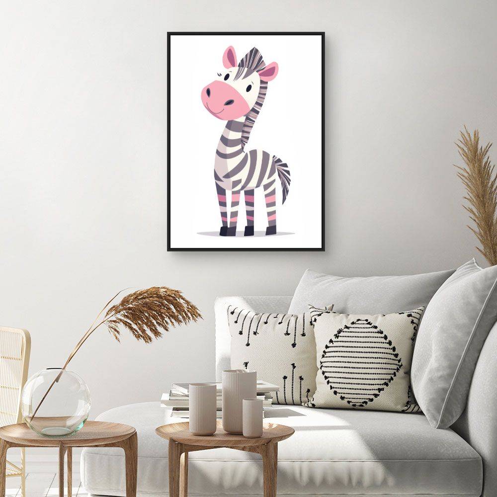 Tableau 'Zèbre joyeux'