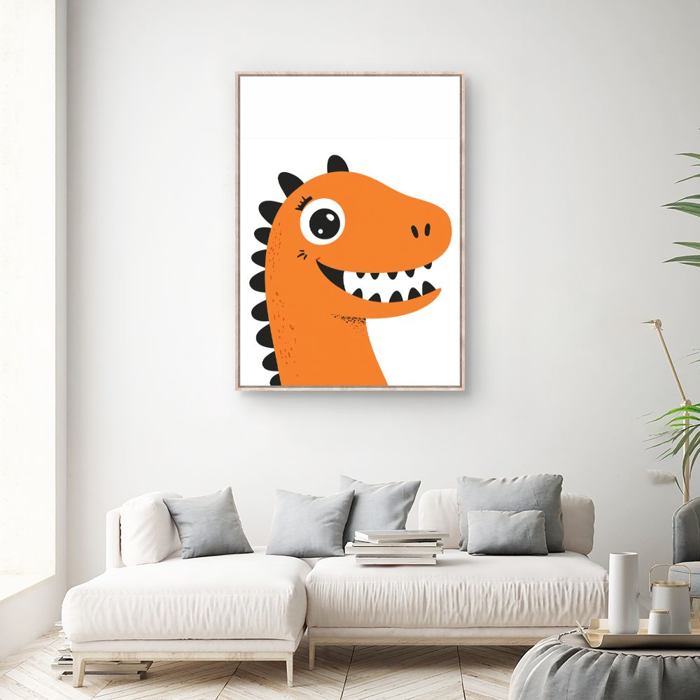 Tableau 'Dinosaure joyeux'