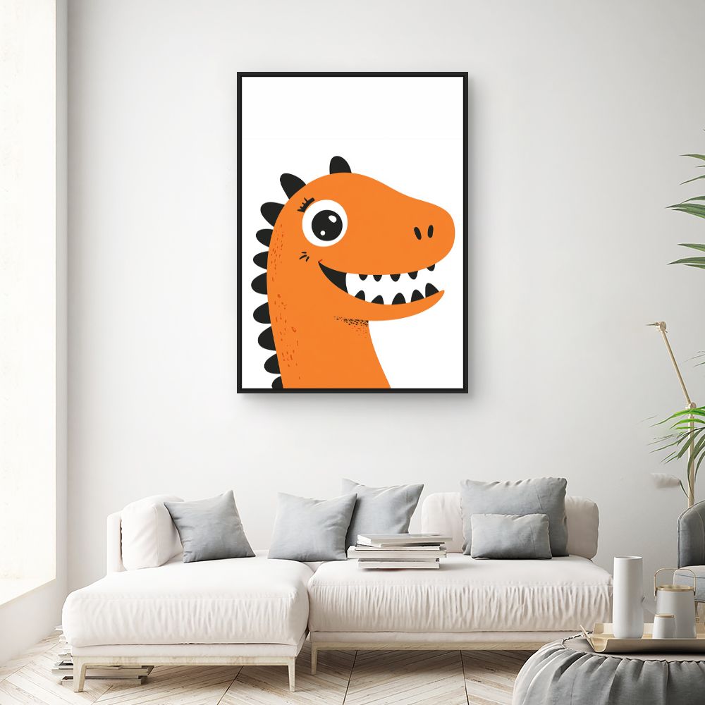 Tableau 'Dinosaure joyeux'