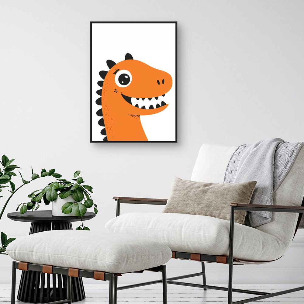 Tableau 'Dinosaure joyeux'