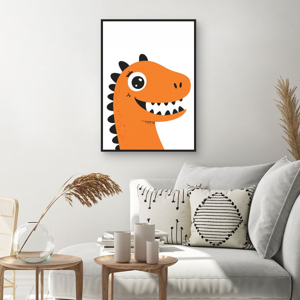 Tableau 'Dinosaure joyeux'