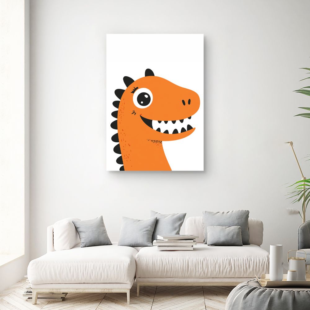 Tableau 'Dinosaure joyeux'