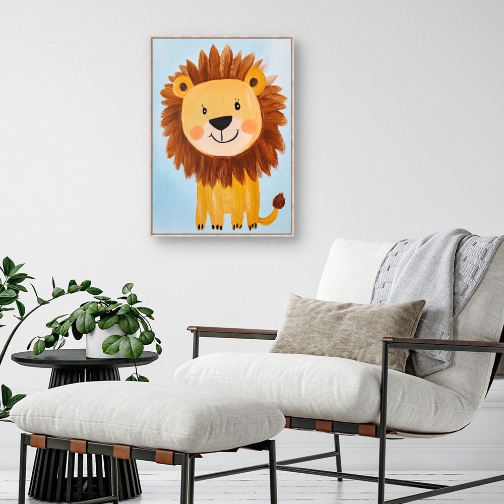 Tableau 'Lion joyeux'