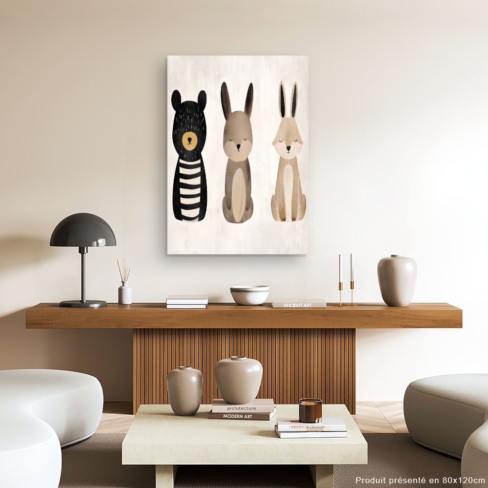 Tableau 'Animaux adorables'