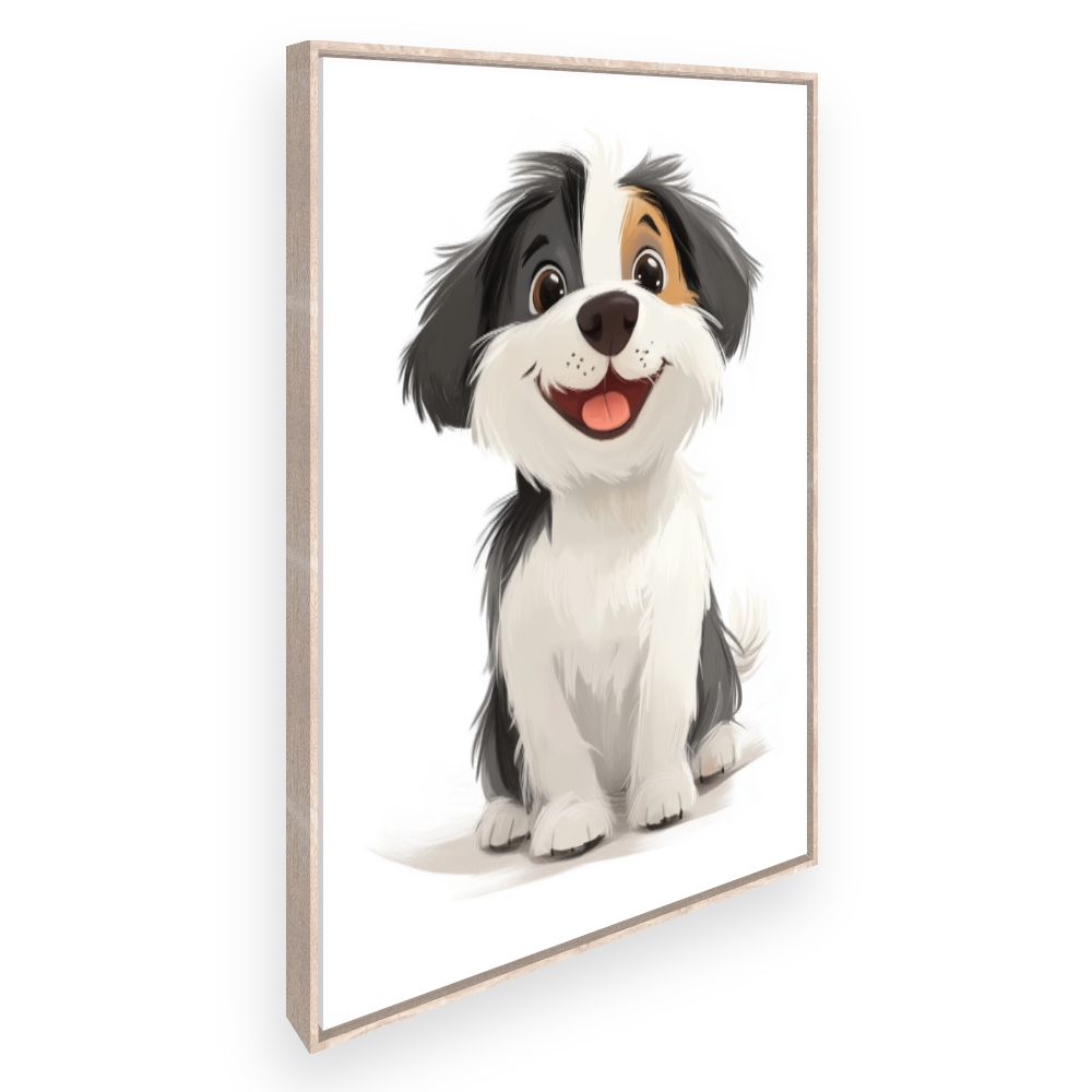 Tableau imprimé pour enfants 'Chien joyeux'