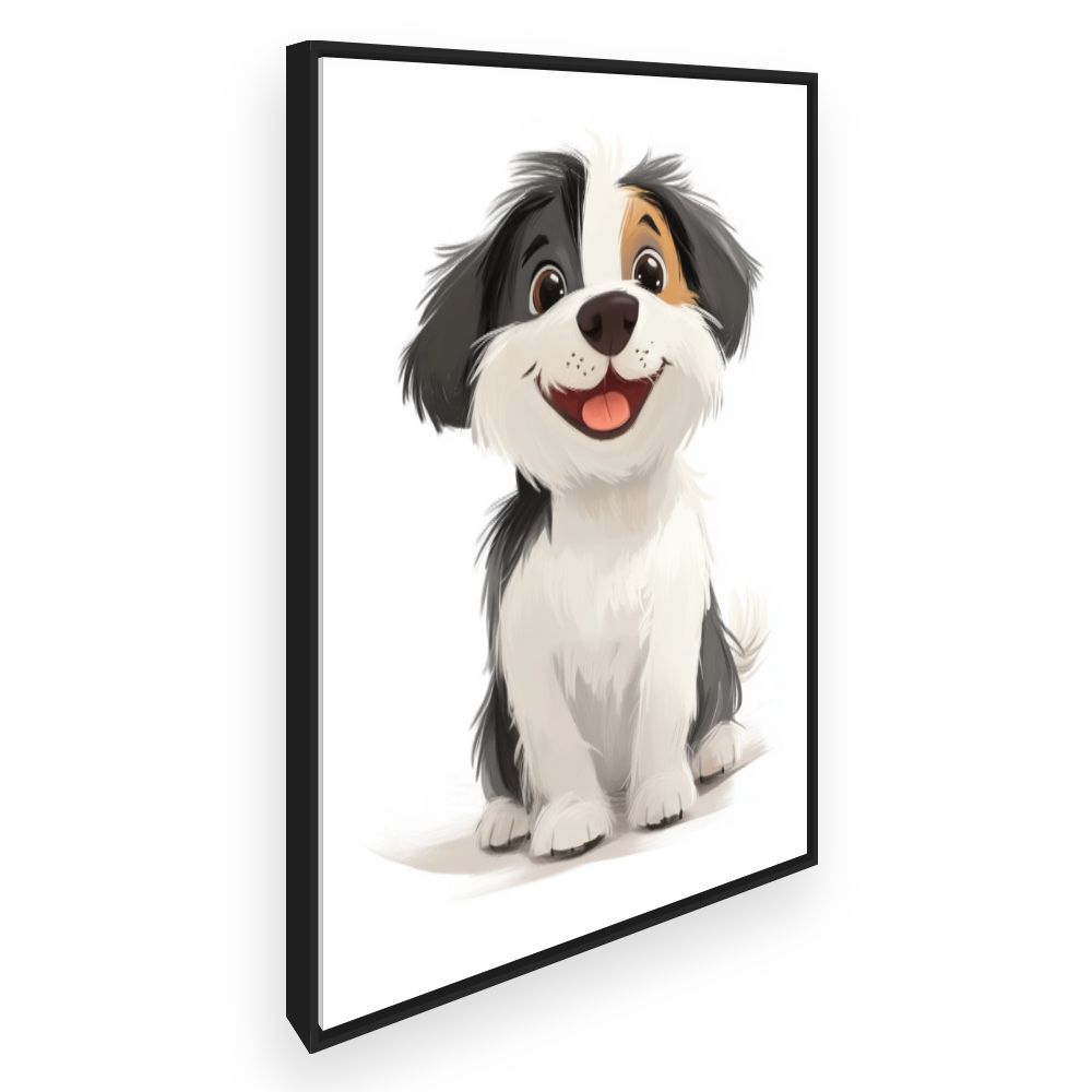 Tableau imprimé pour enfants 'Chien joyeux'