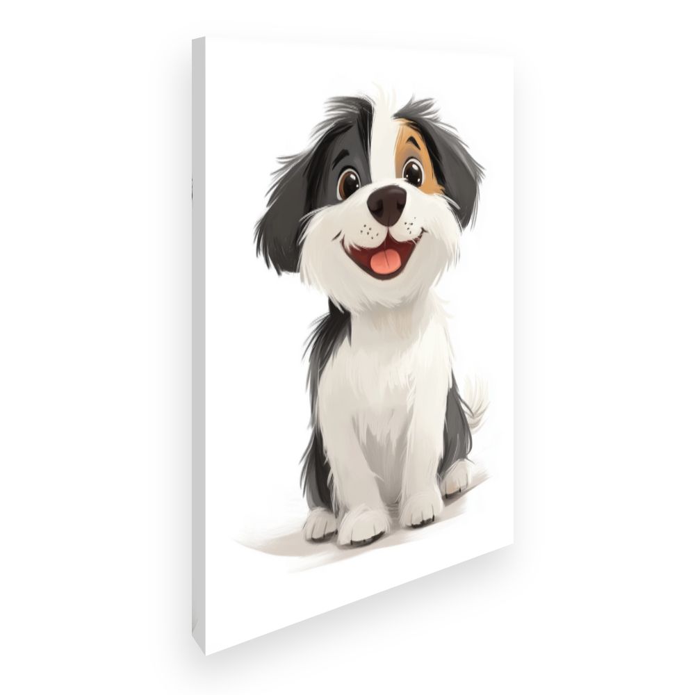 Tableau imprimé pour enfants 'Chien joyeux'
