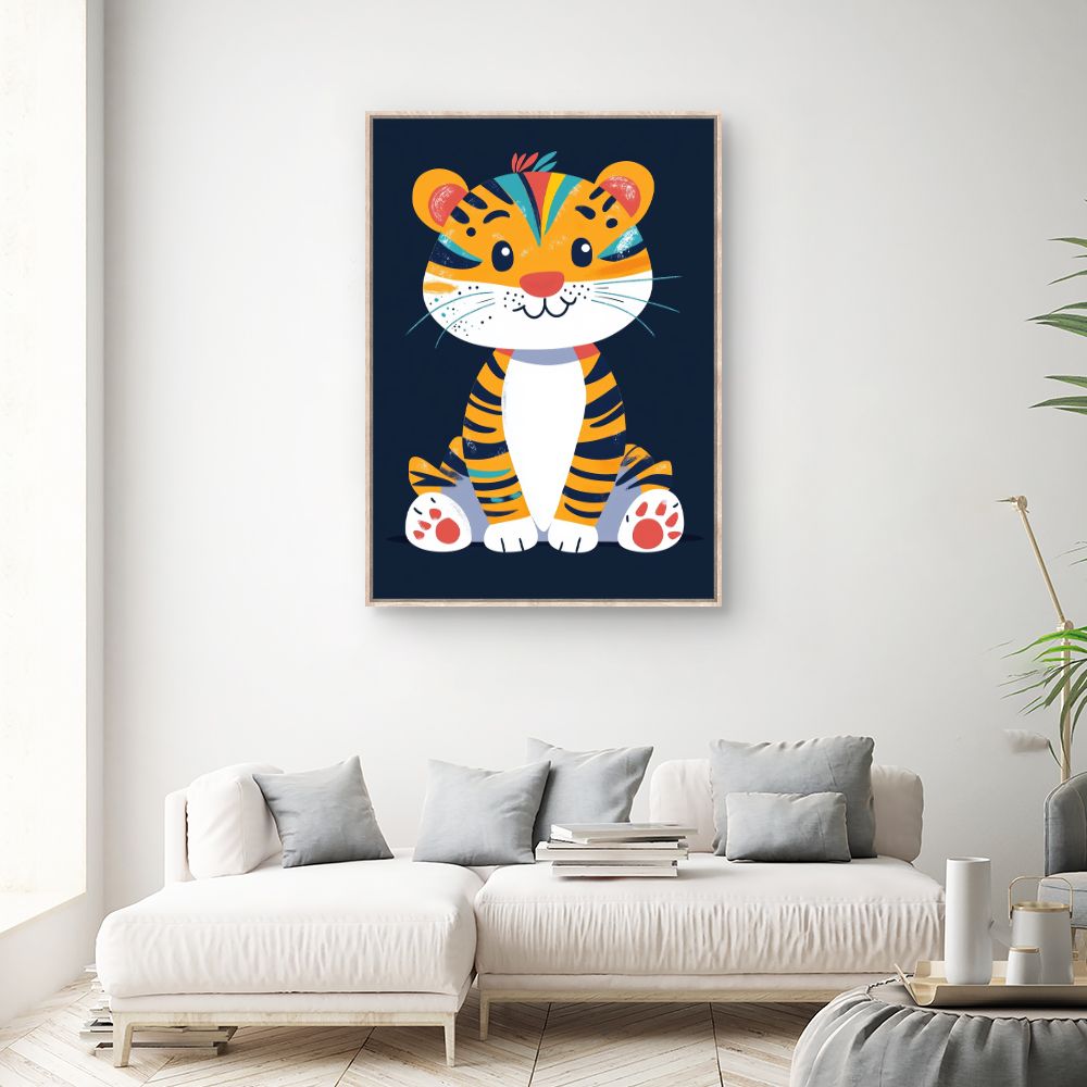Tableau 'Tigre adorable'