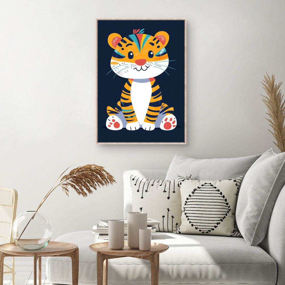 Tableau 'Tigre adorable'