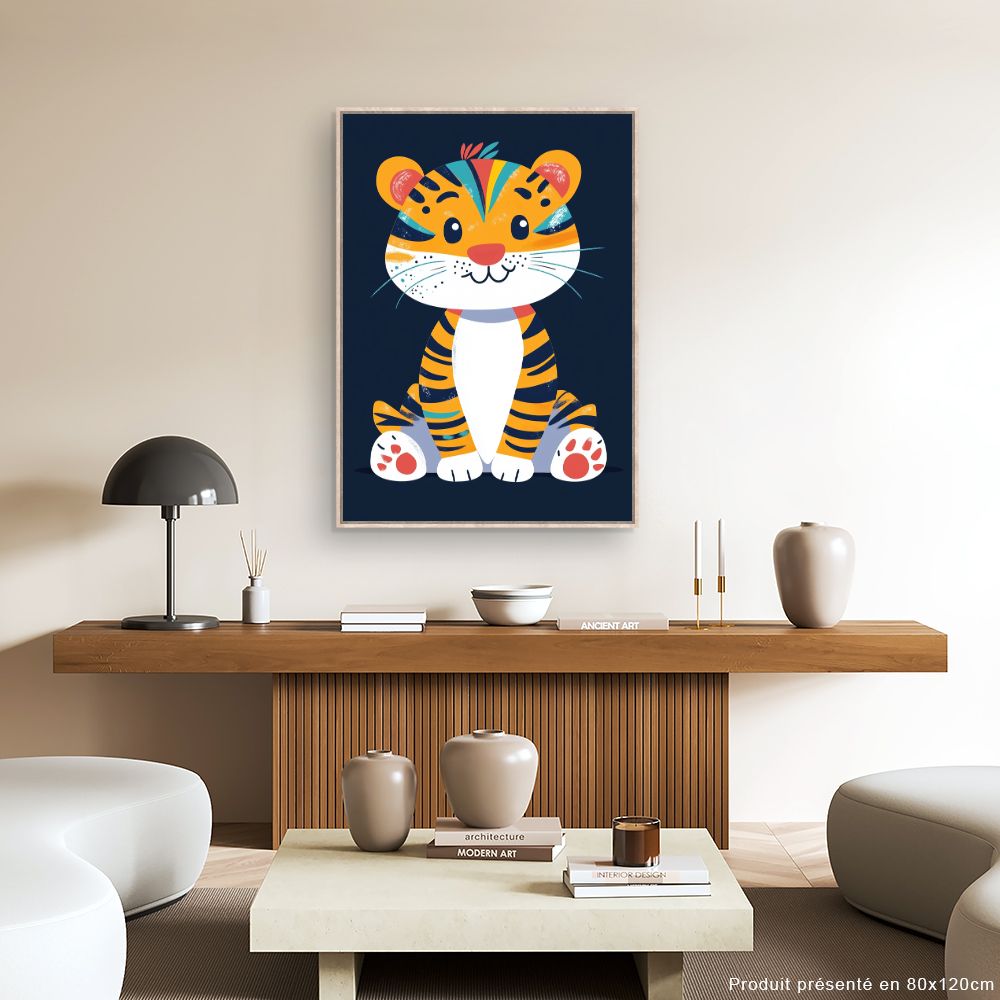Tableau 'Tigre adorable'