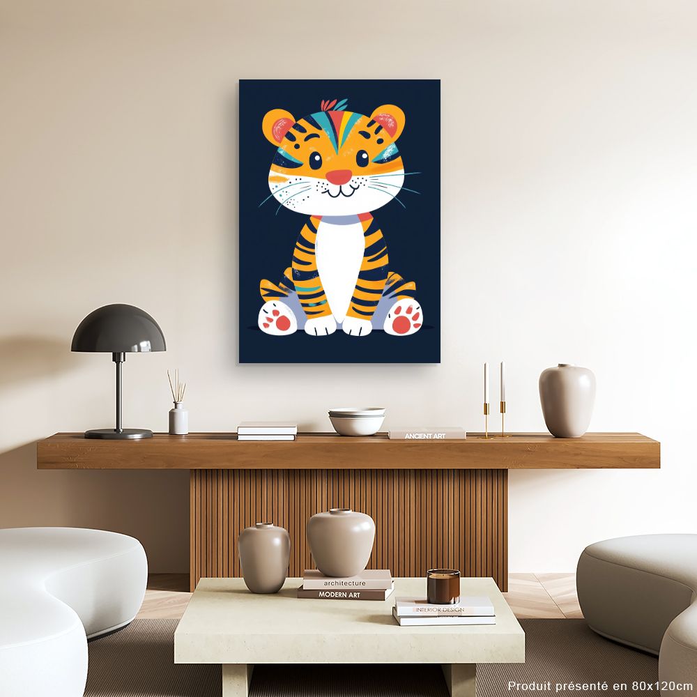 Tableau 'Tigre adorable'
