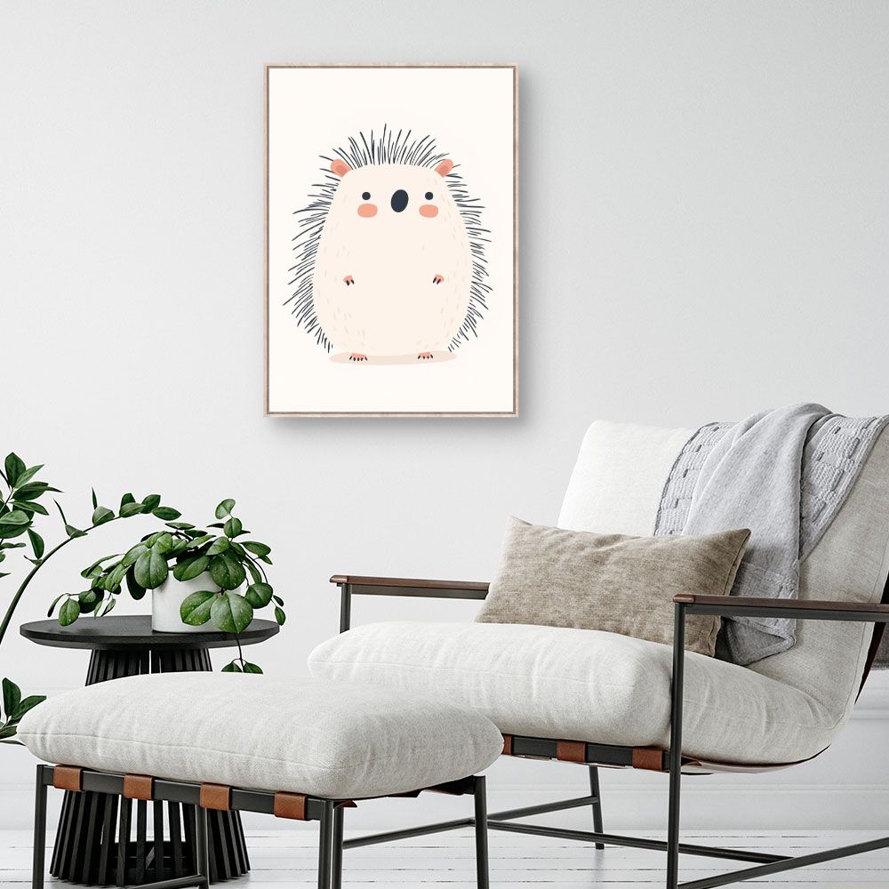 Tableau 'Hérisson mignon'