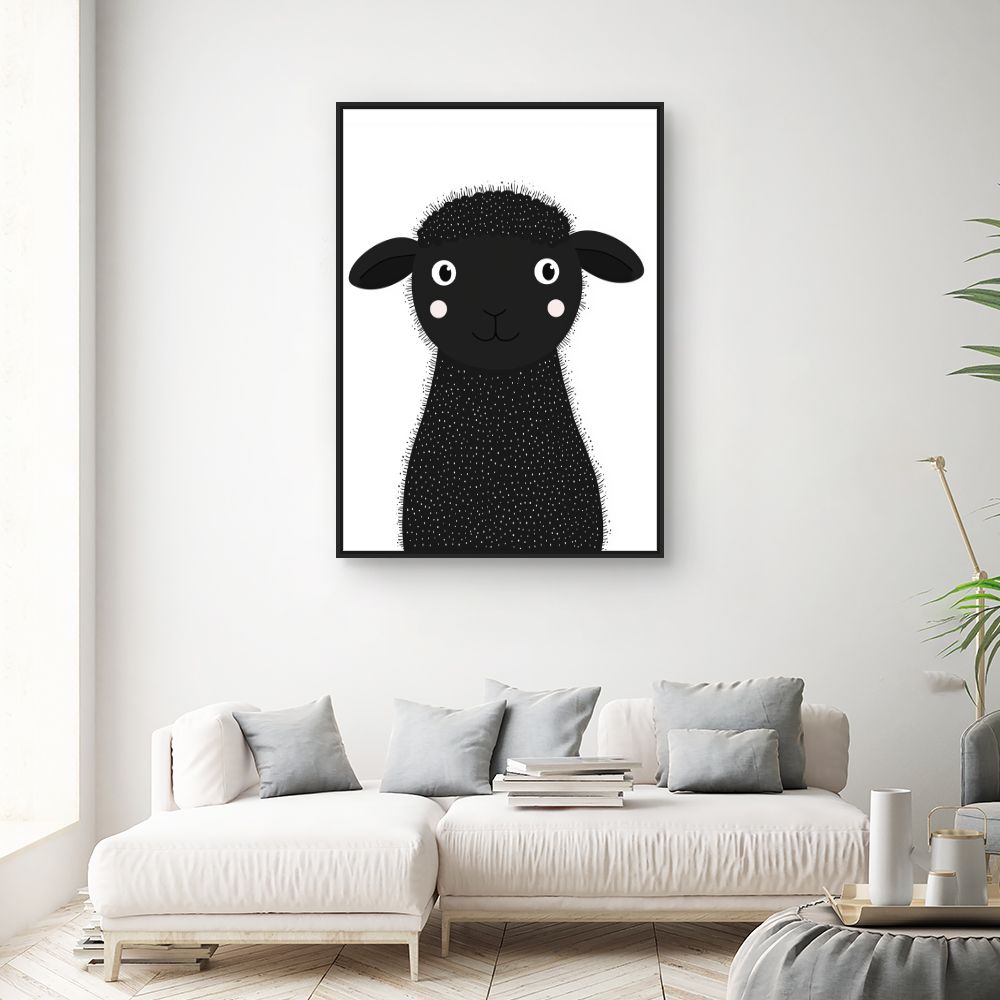 Tableau 'Mouton mignon'