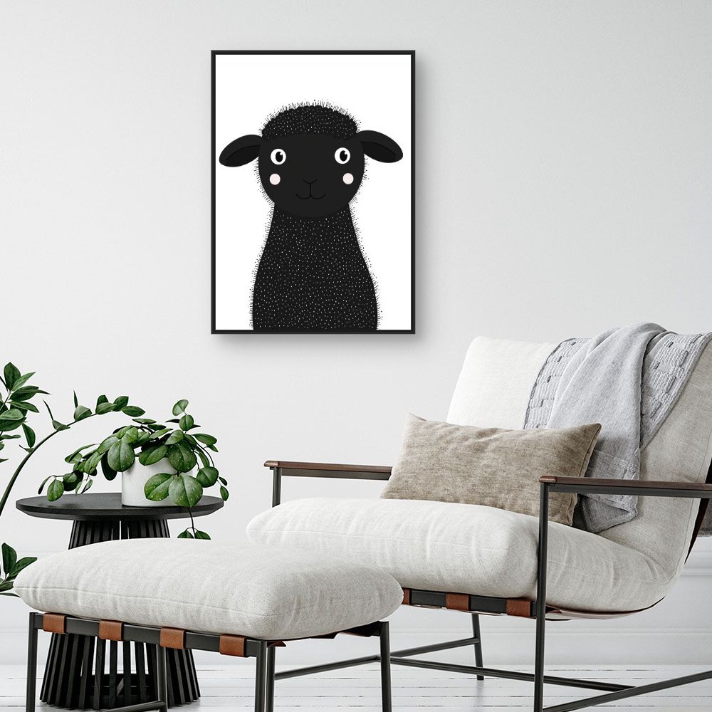 Tableau 'Mouton mignon'