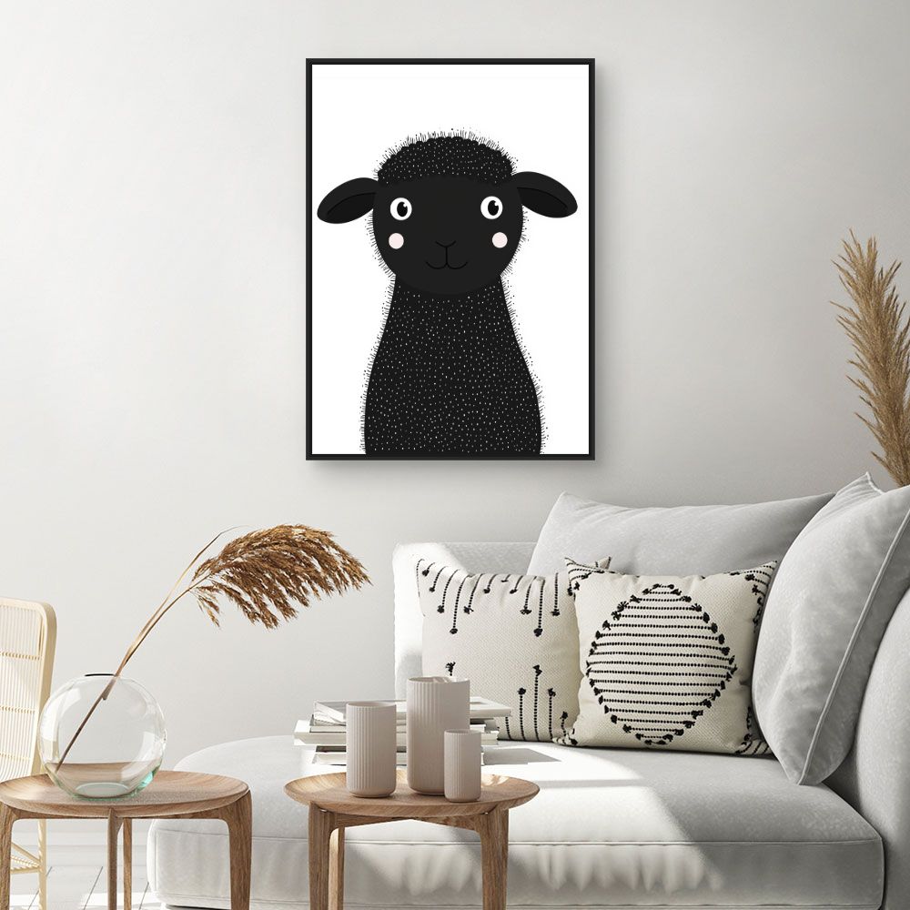 Tableau 'Mouton mignon'