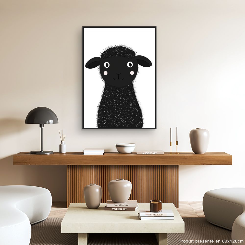 Tableau 'Mouton mignon'