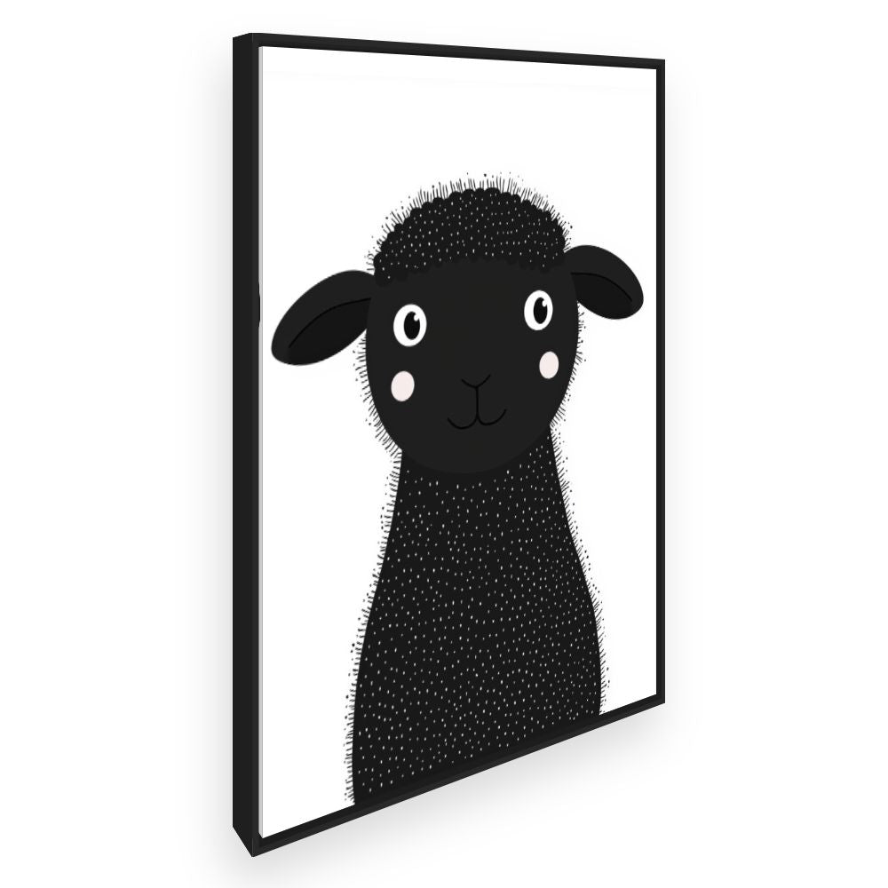 Tableau imprimé pour enfants 'Mouton mignon'