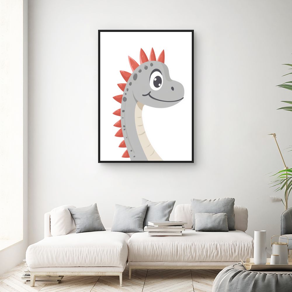 Tableau 'Dino joyeux'