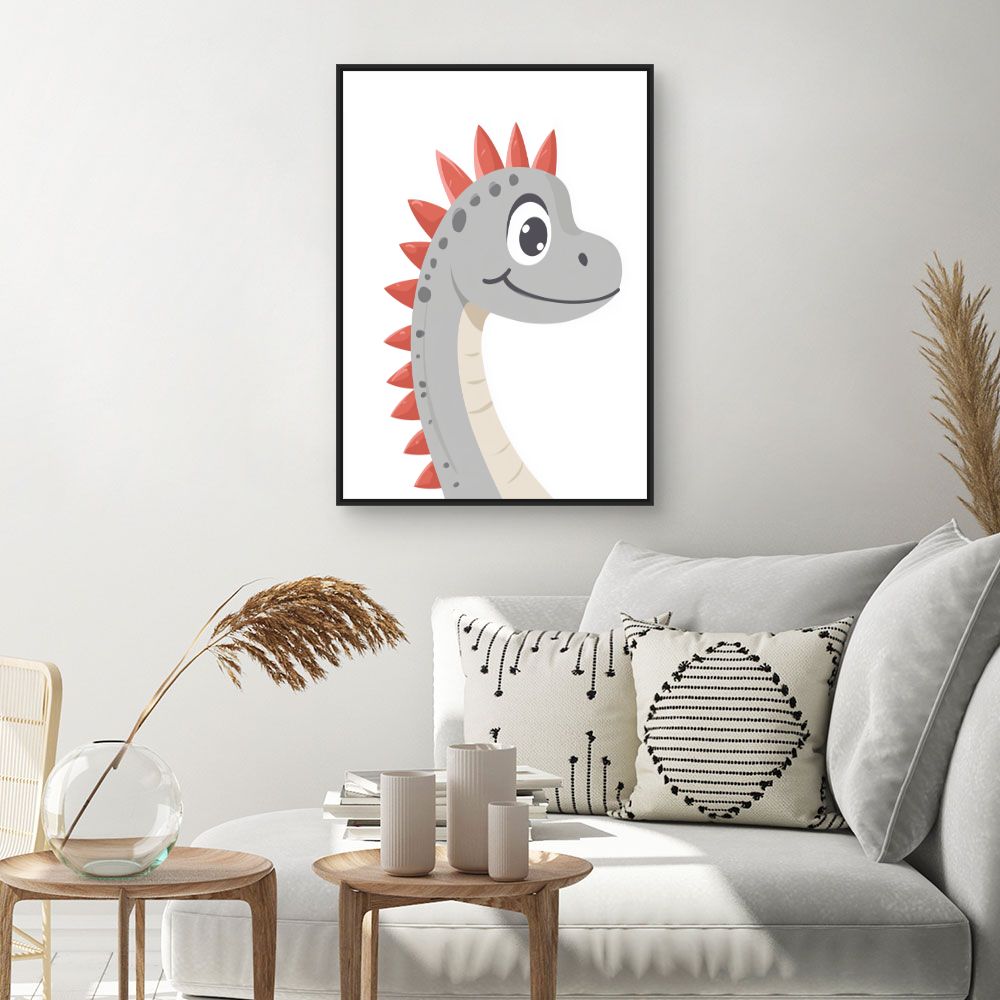 Tableau 'Dino joyeux'