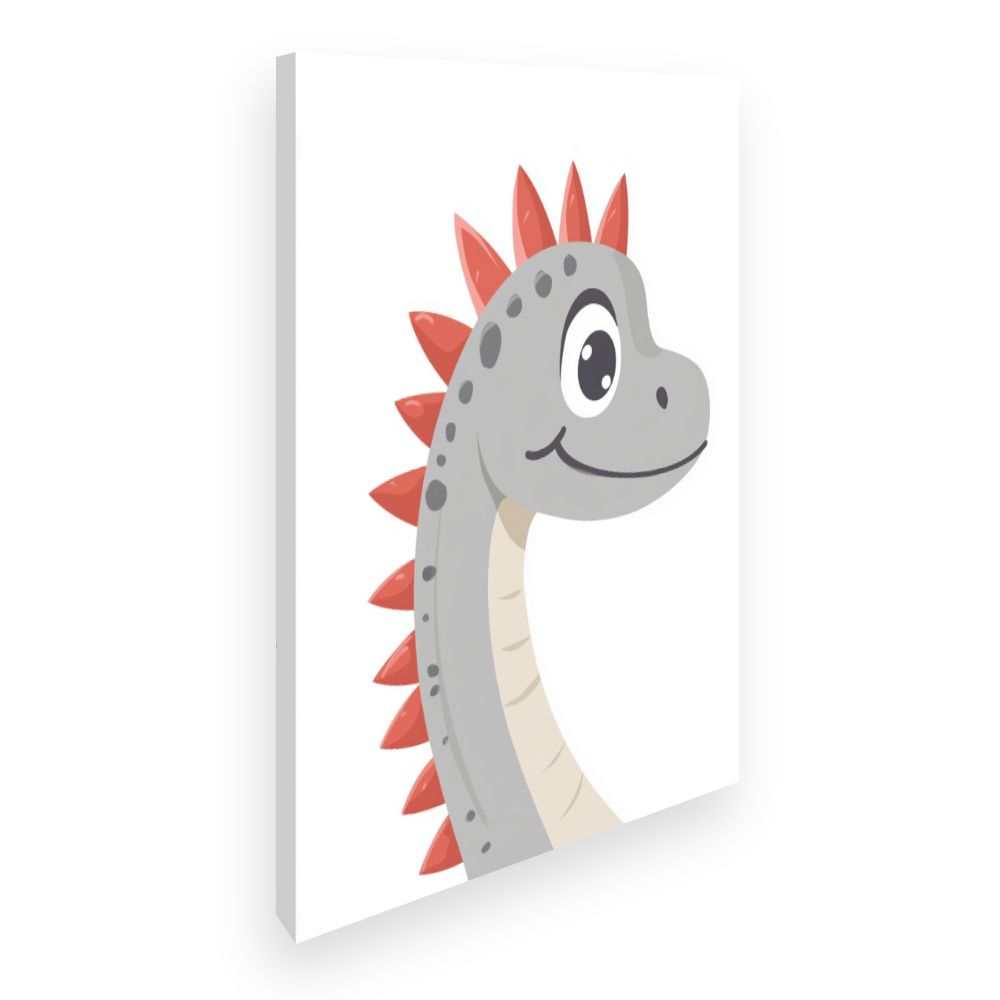 Tableau imprimé pour enfants 'Dino joyeux'