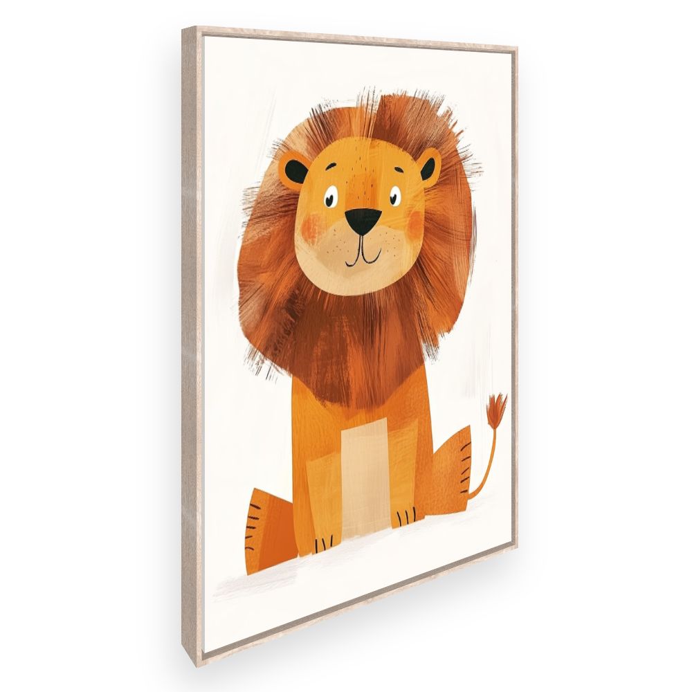 Tableau imprimé pour enfants 'Adorable lionceau'