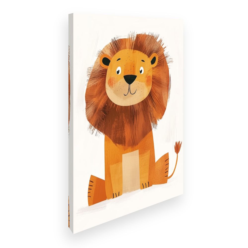Tableau imprimé pour enfants 'Adorable lionceau'