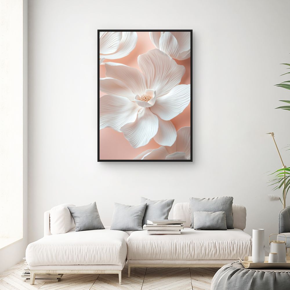 Toile "Fleurs délicates"