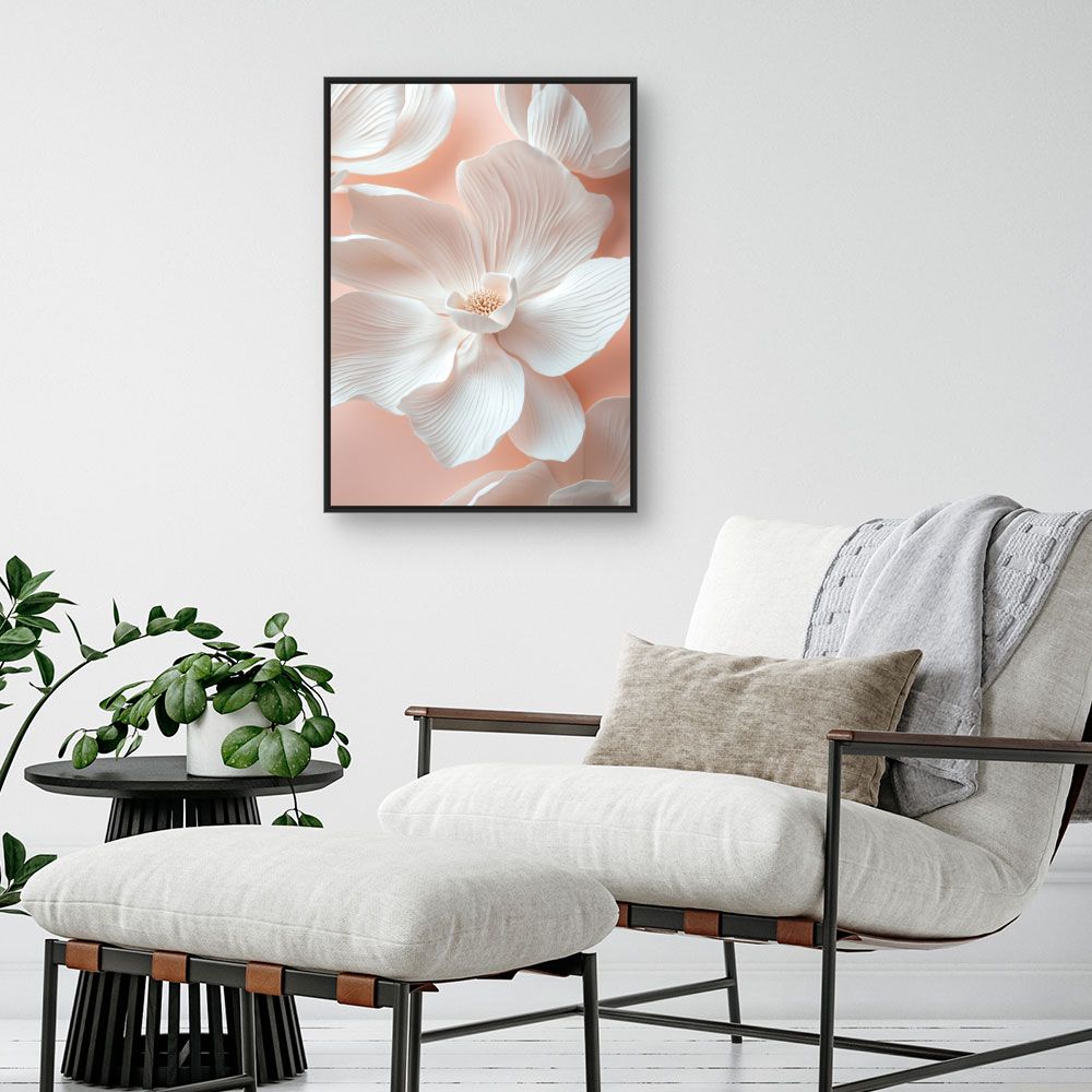 Toile "Fleurs délicates"
