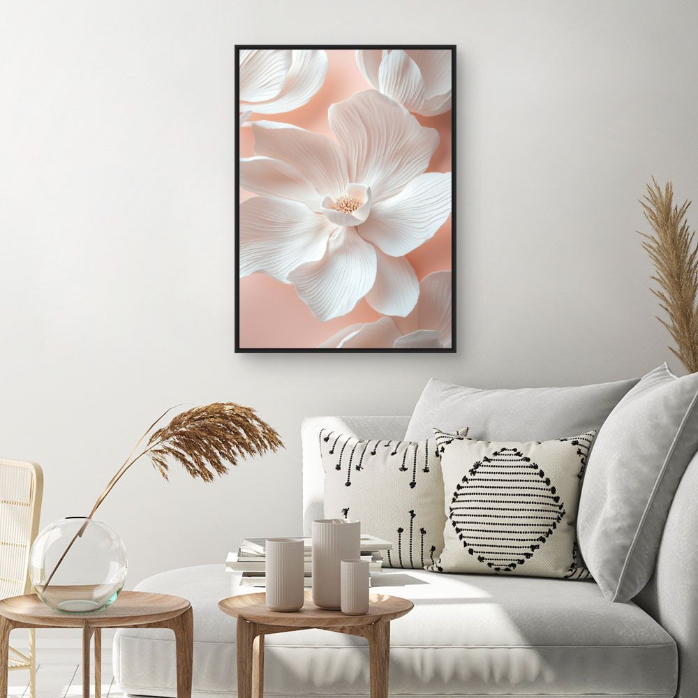Toile "Fleurs délicates"