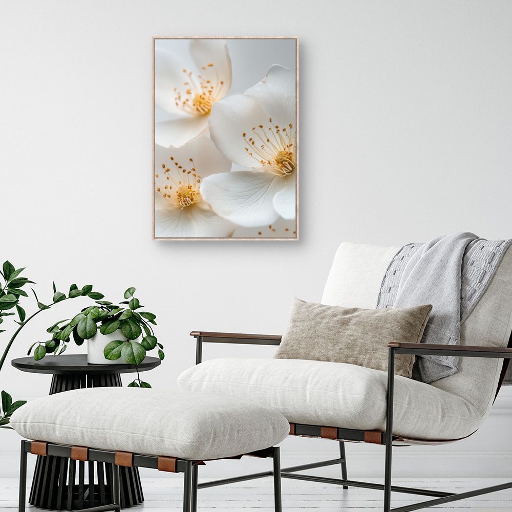 Toile "Fleurs délicates"