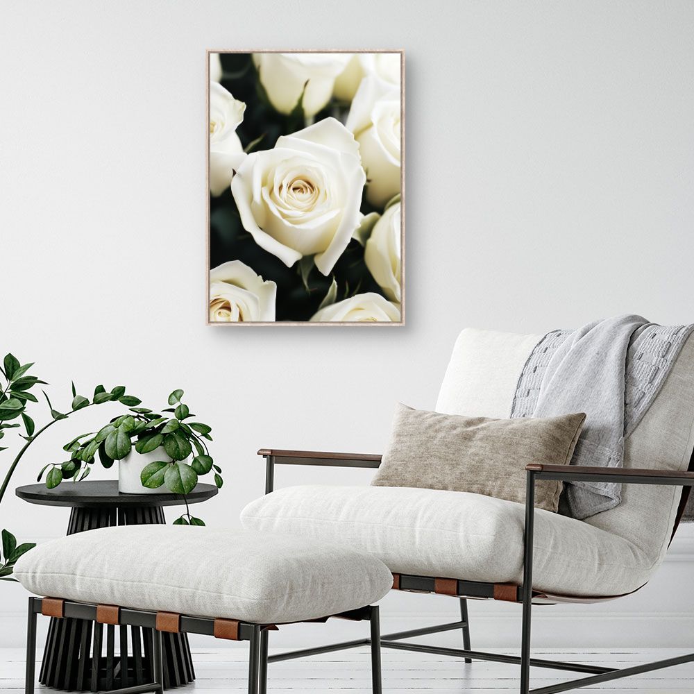Toile "Roses délicates"