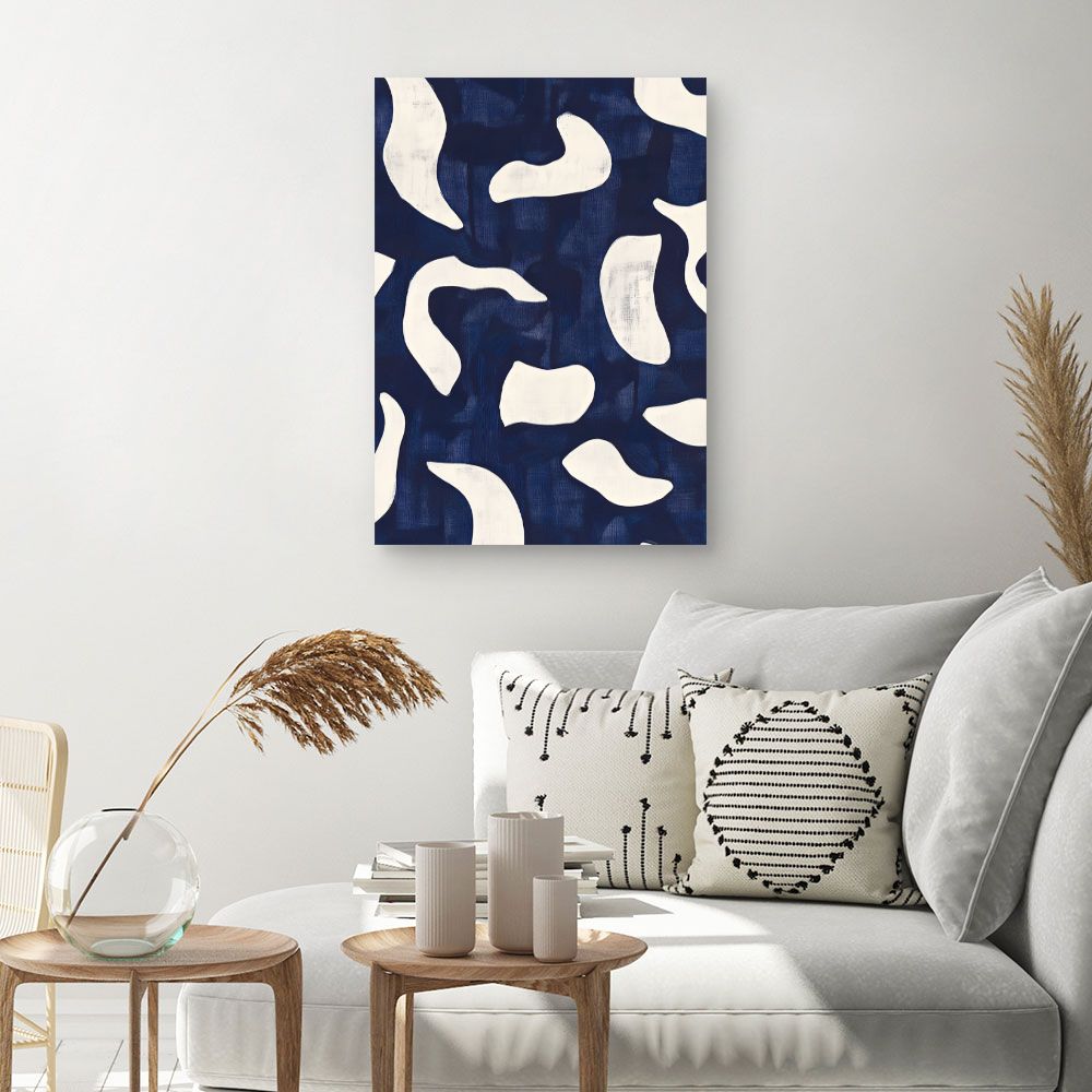 Toile "Formes abstraites fluides"