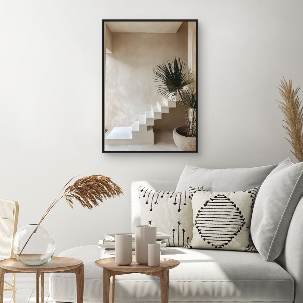 Toile "Escalier moderne épuré"