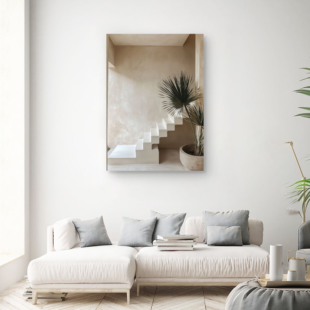 Toile "Escalier moderne épuré"