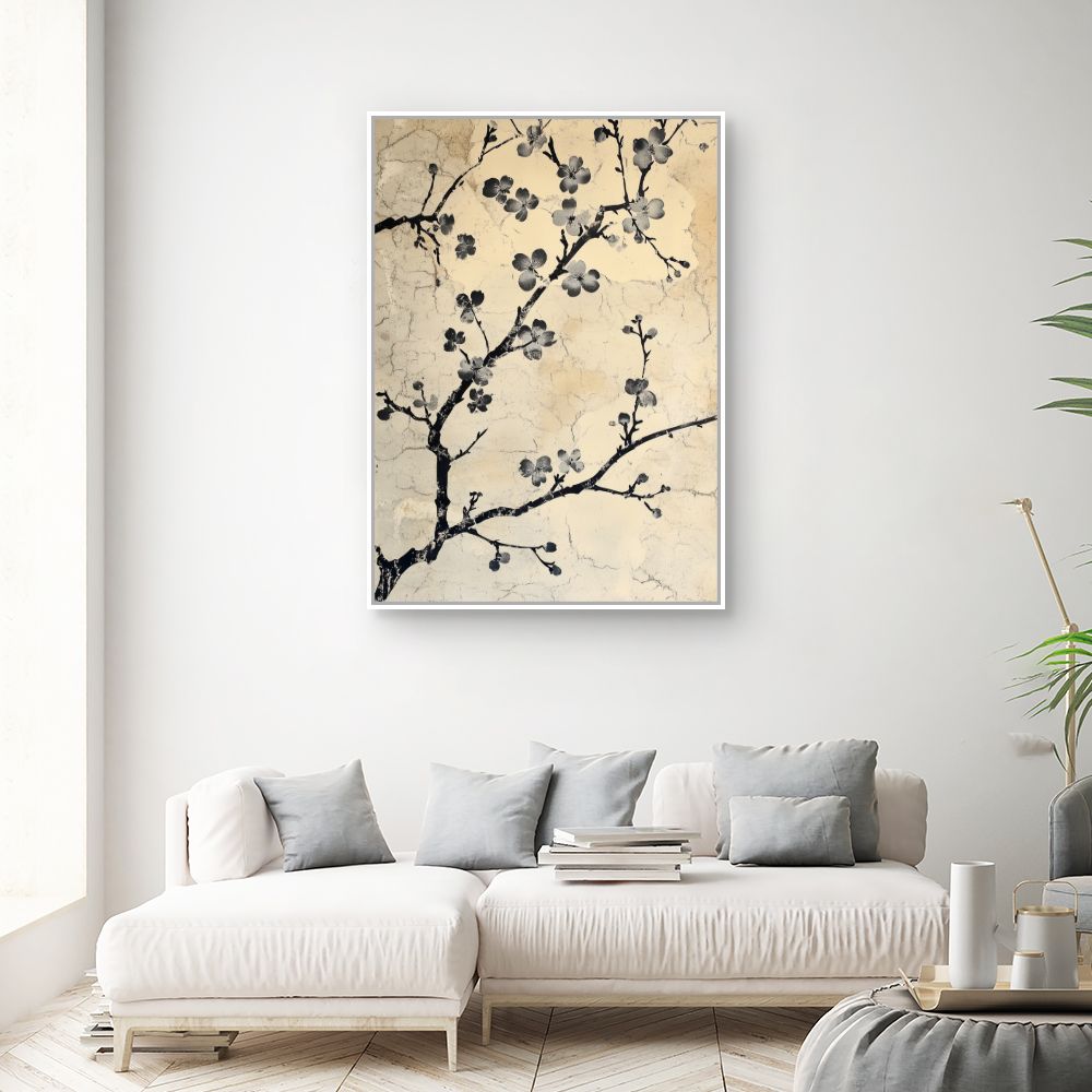 Toile "Fleurs délicates"