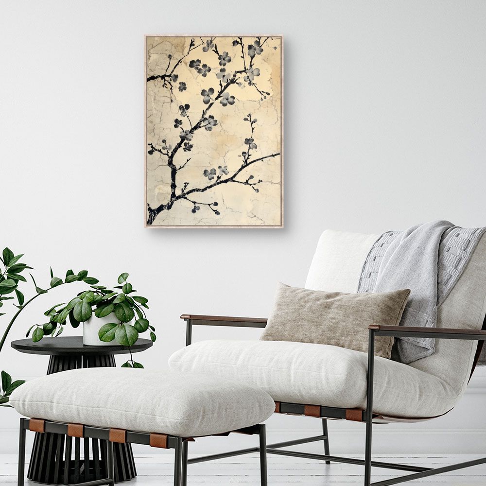 Toile "Fleurs délicates"