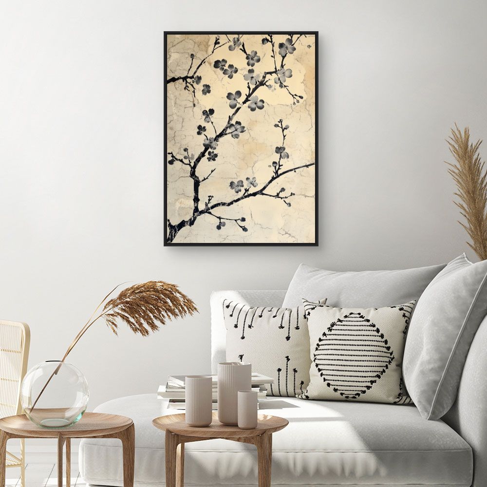 Toile "Fleurs délicates"