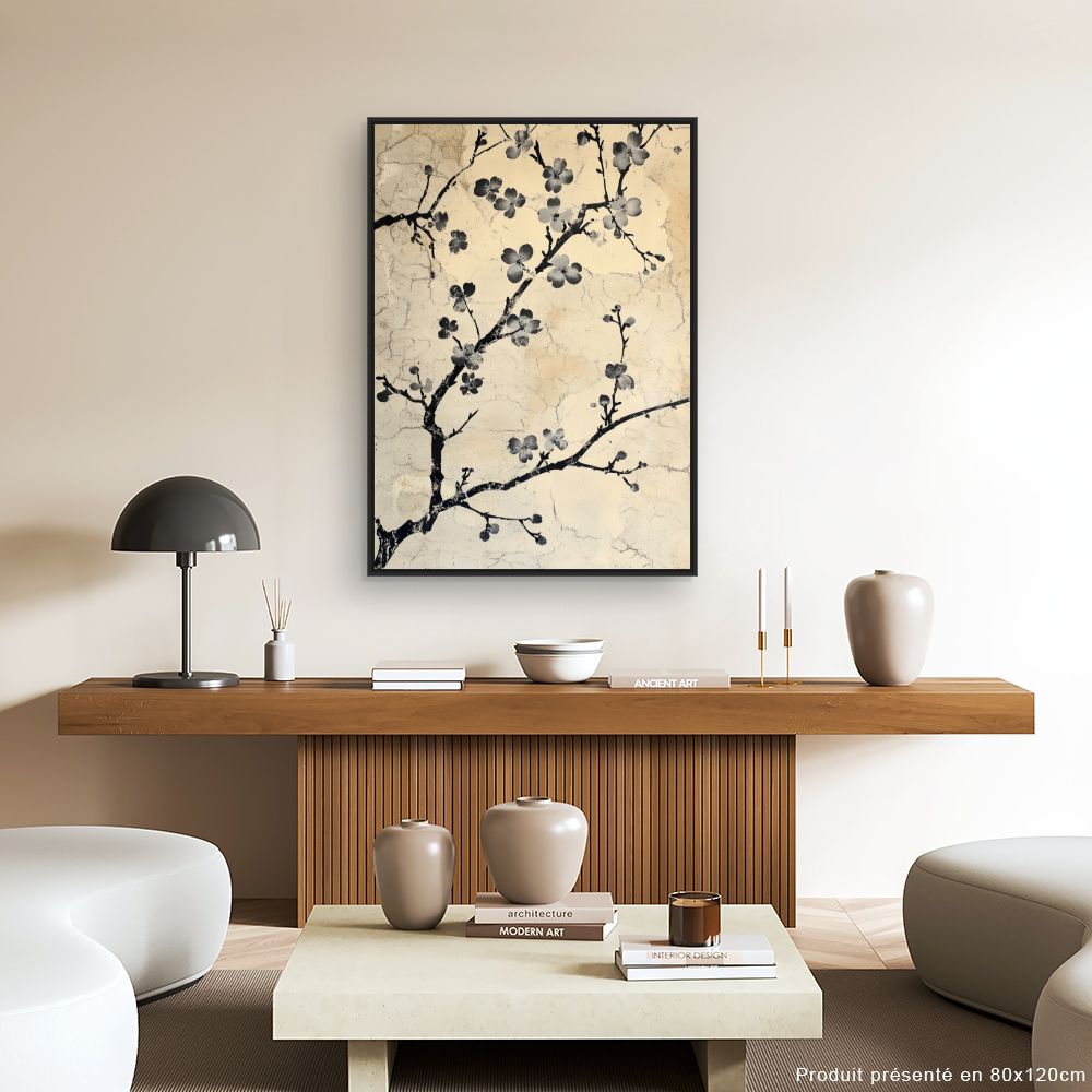 Toile "Fleurs délicates"