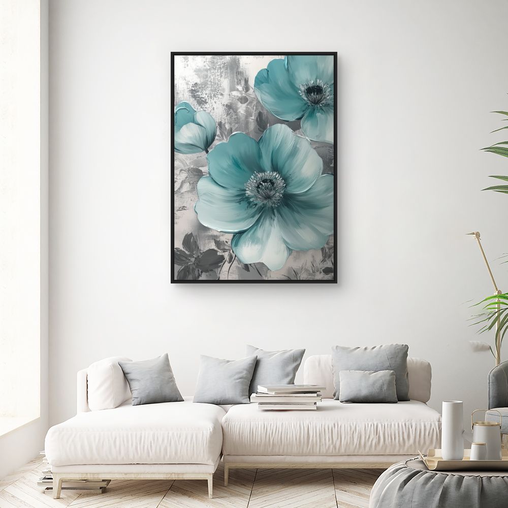 Toile "Fleurs élégantes"