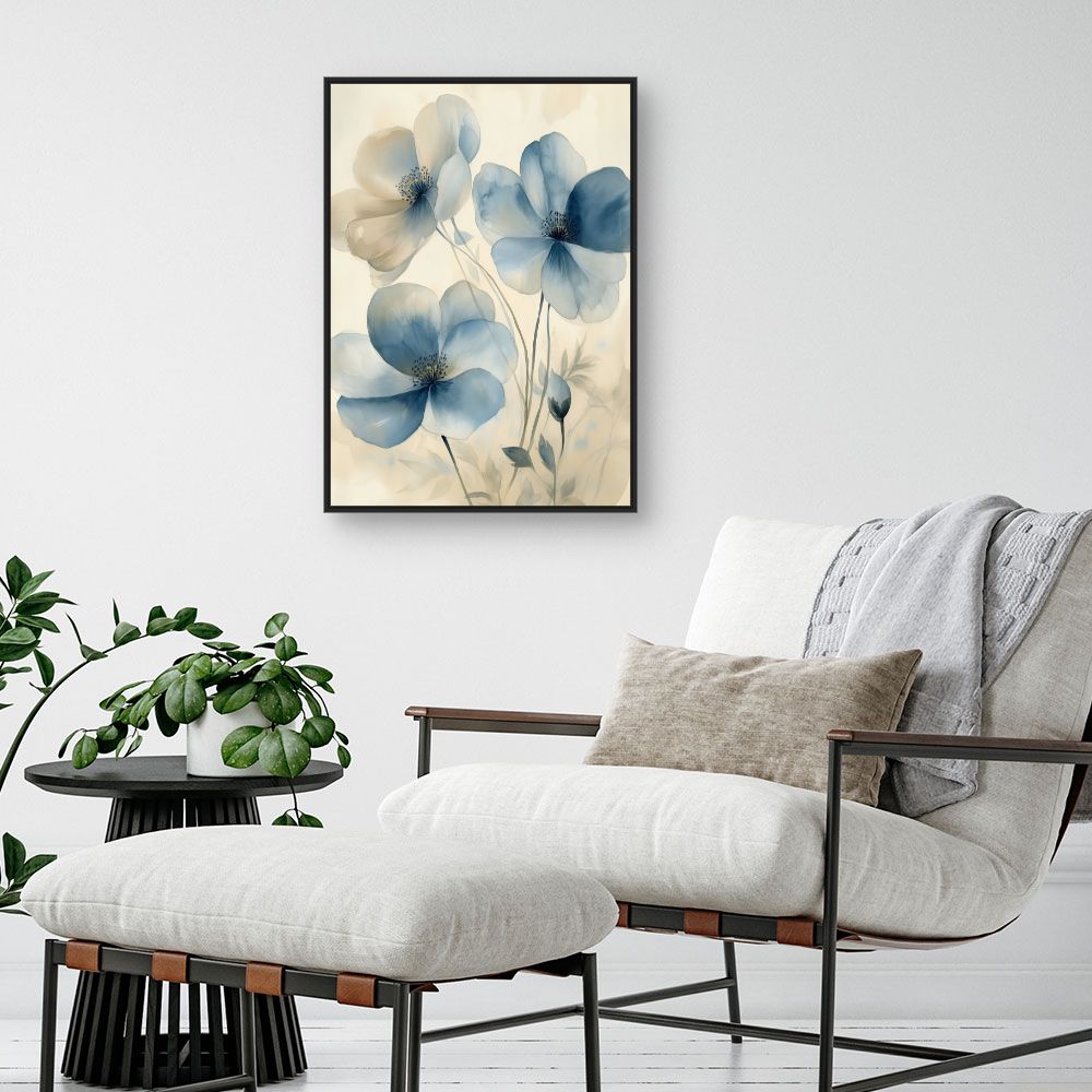 Toile "Fleurs délicates"