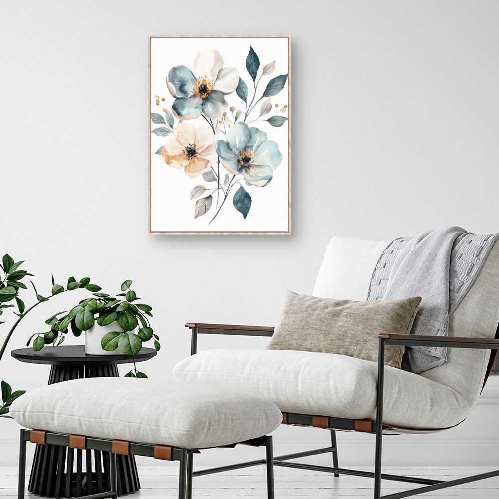 Toile "Fleurs élégantes"