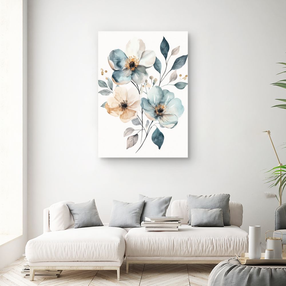 Toile "Fleurs élégantes"
