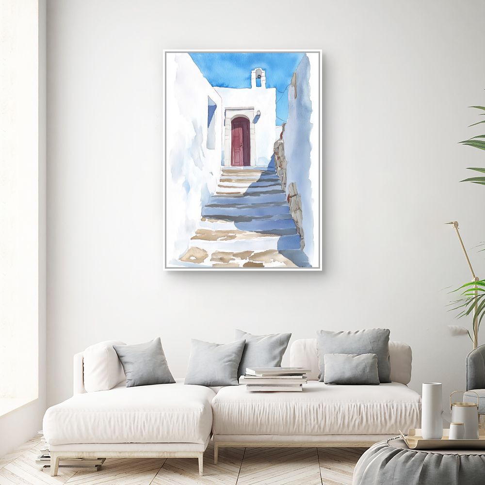 Toile "Escalier ensoleillé"