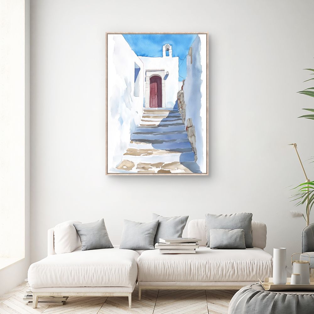 Toile "Escalier ensoleillé"