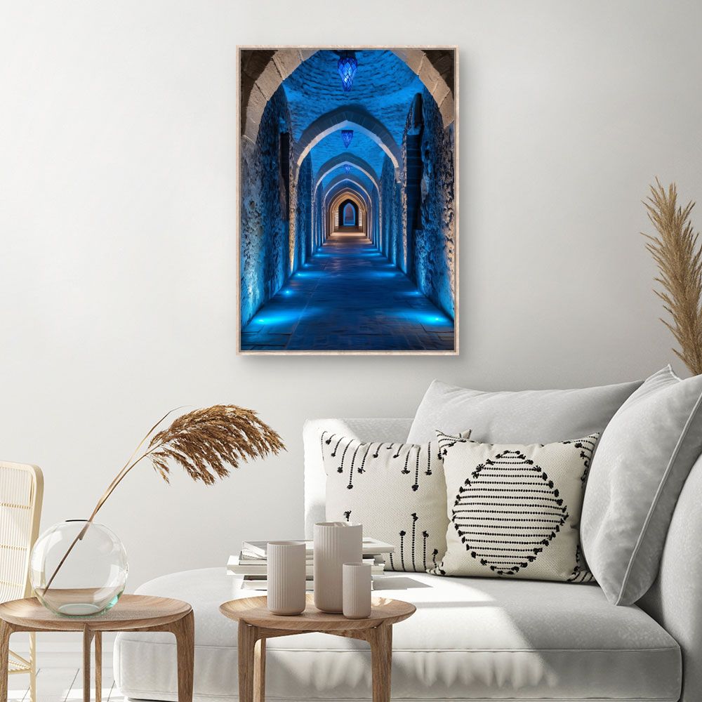 Toile Passage illuminé mystique – toile cadre naturel (slide 1, 60×90)
