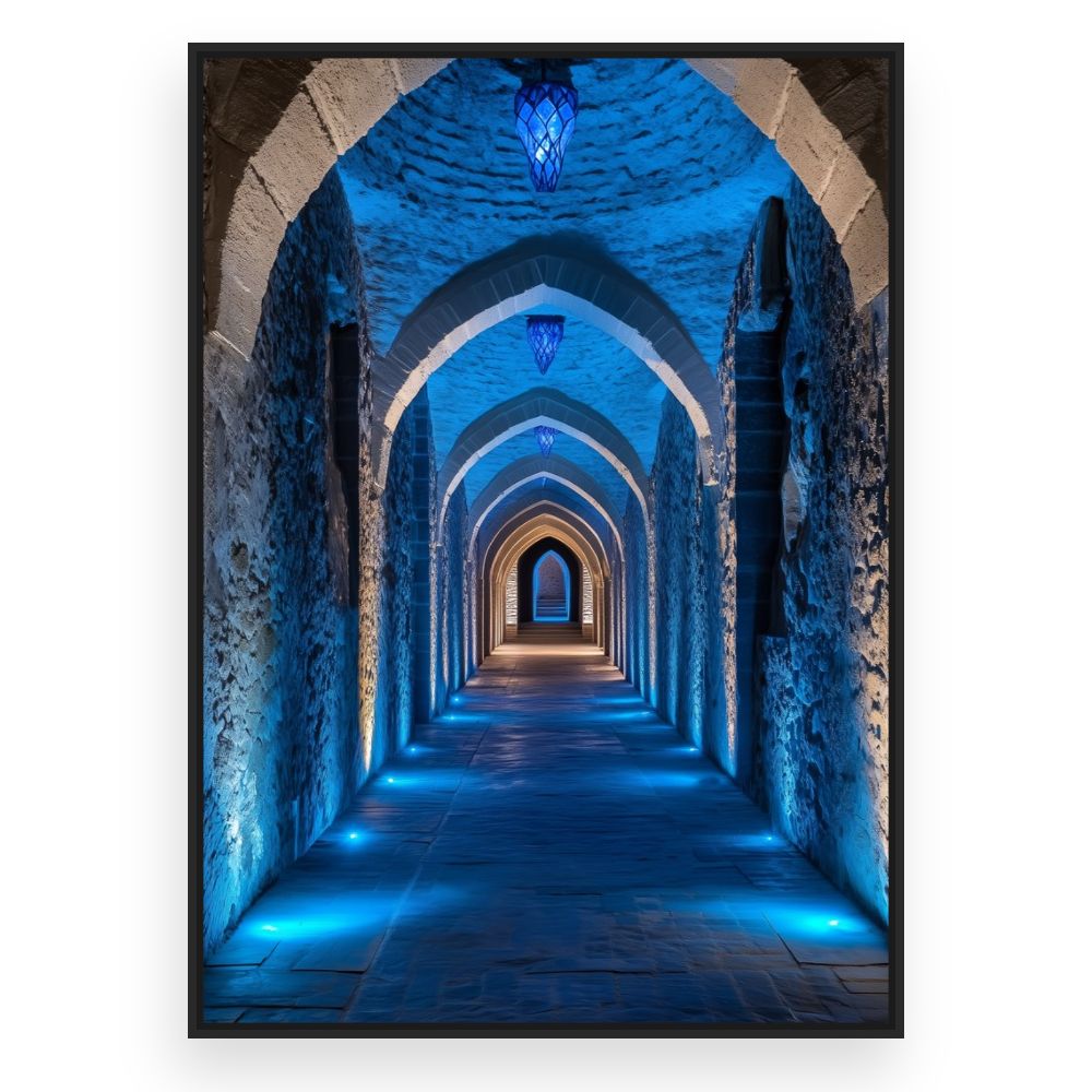 Toile Passage illuminé mystique – toile cadre noir (slide 3)