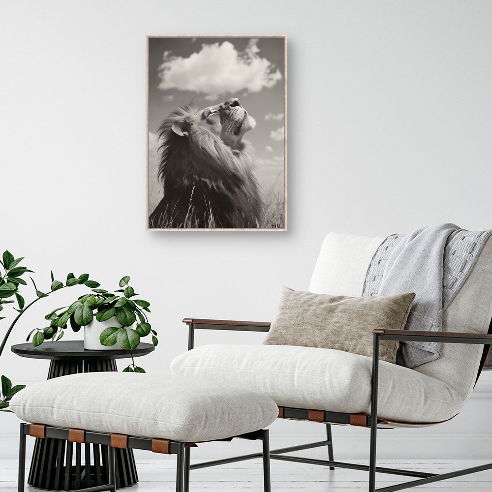 Toile "Lion majestueux"