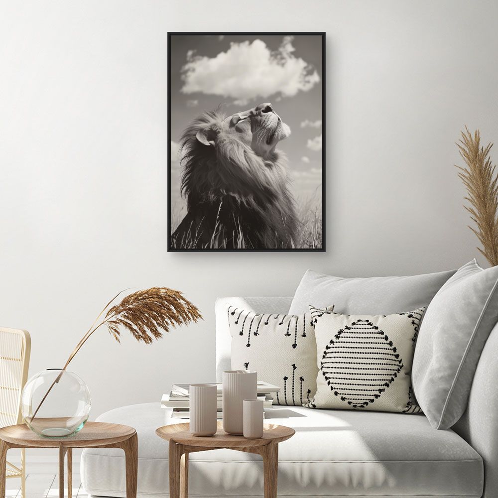 Toile "Lion majestueux"