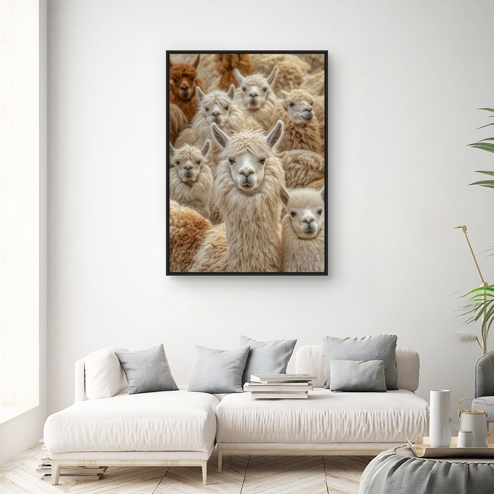 Toile "Lamas adorables"